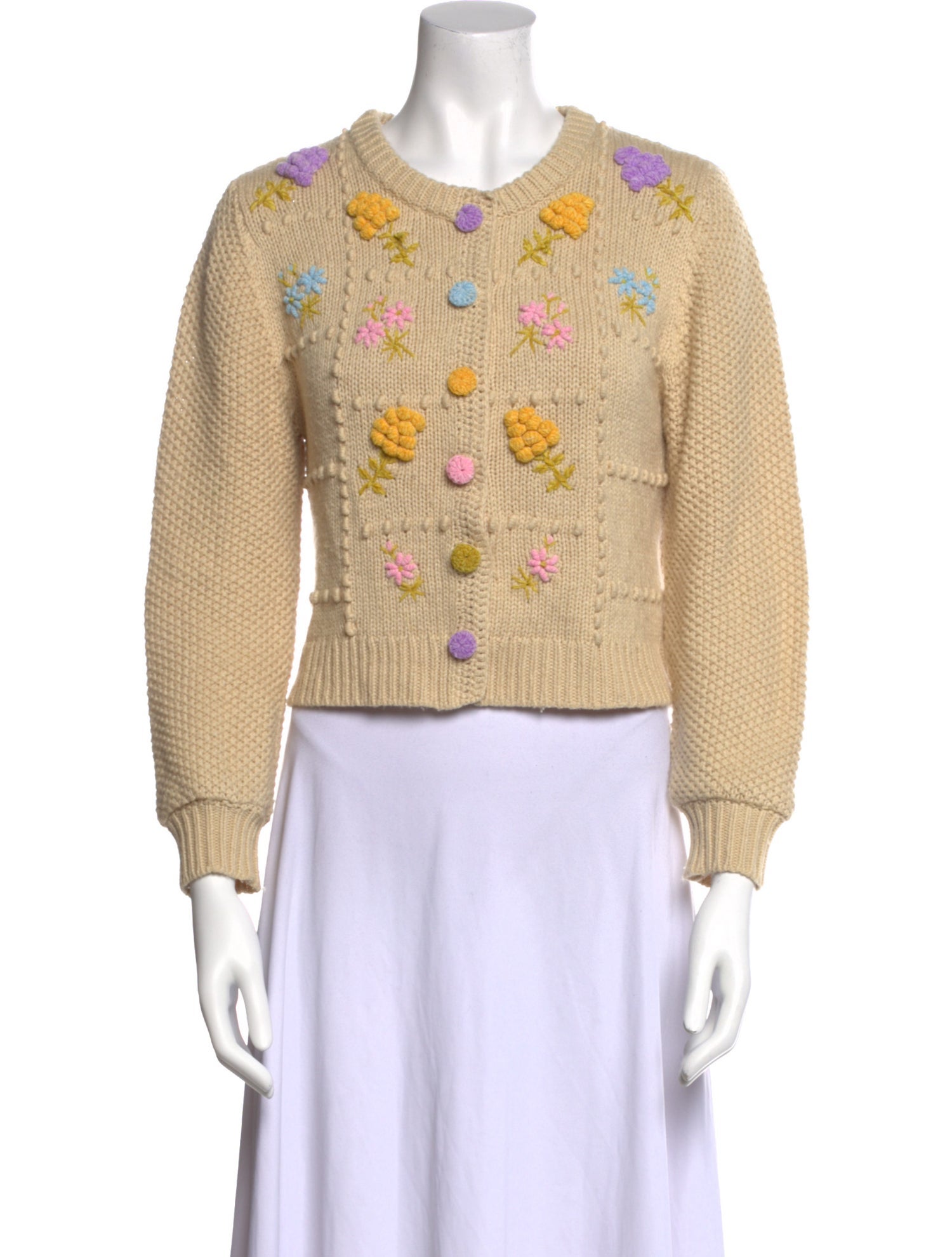 LoveShackFancy Nylon Crew Neck Sweater