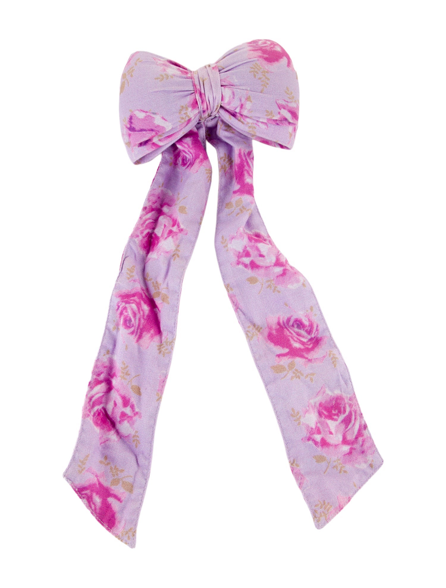 LoveShackFancy Cotton Floral Bow Hair Clip w/Tags