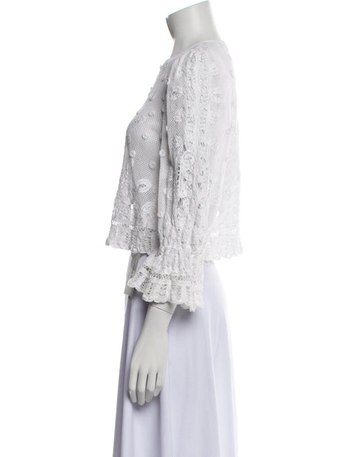 LoveShackFancy Tweed Pattern Evening Jacket