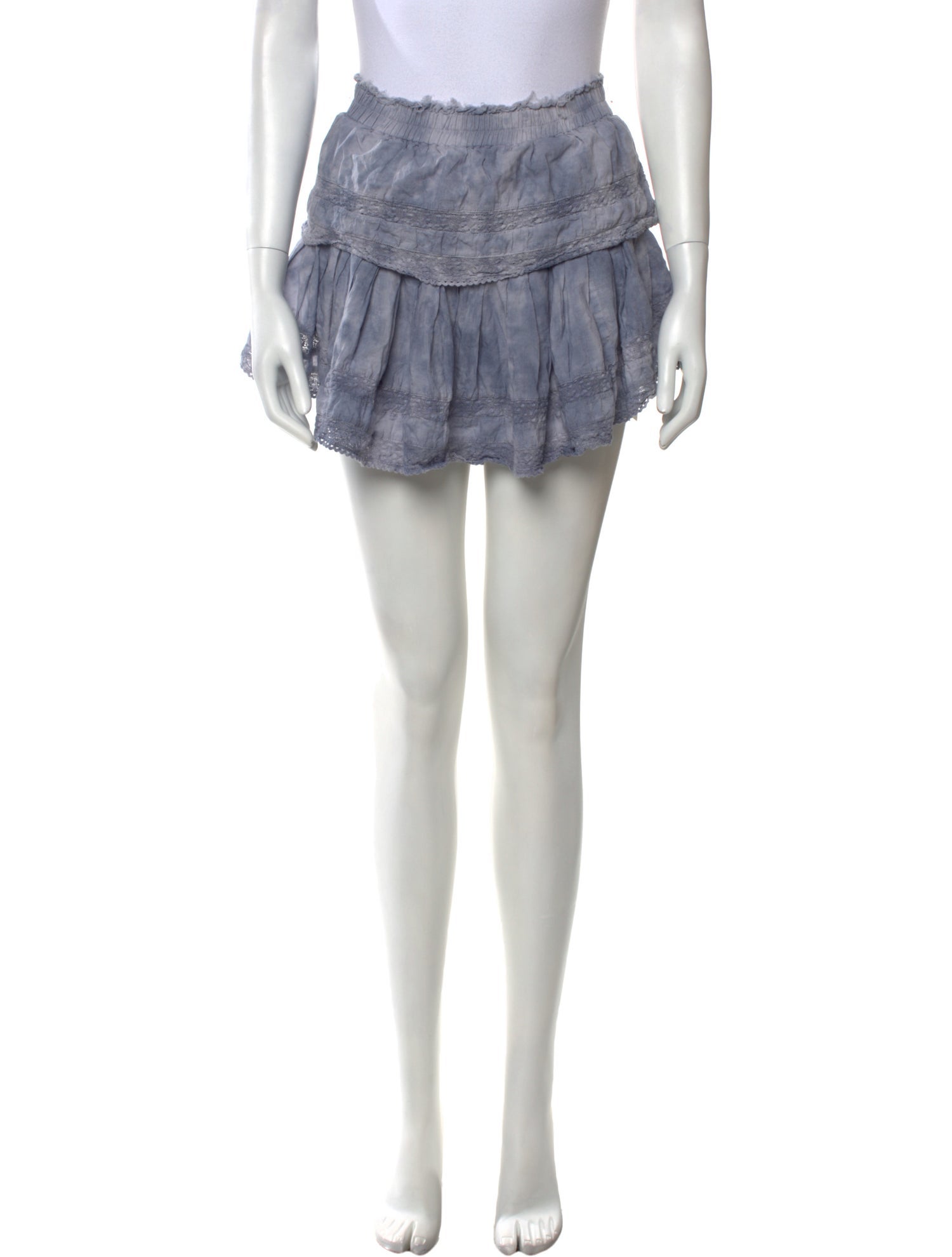 LoveShackFancy Tie-Dye Print Mini Skirt