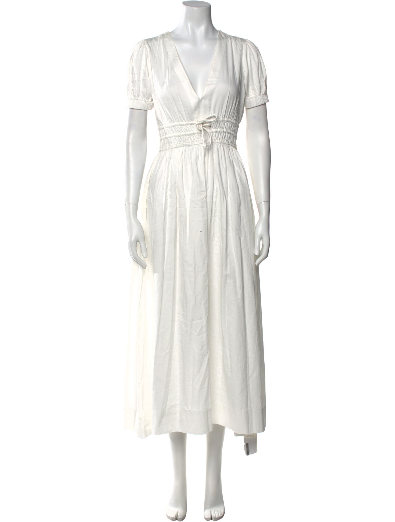 LoveShackFancy V-Neck Long Dress