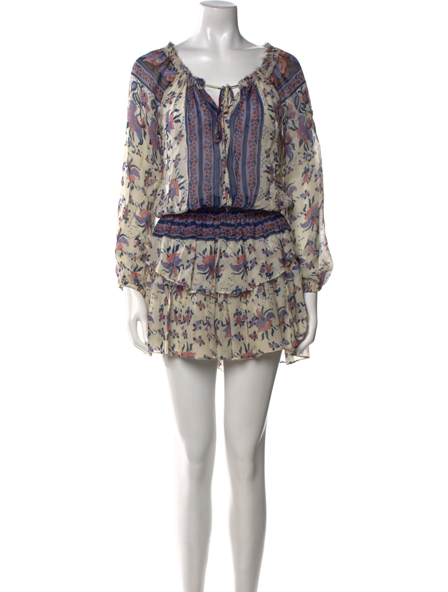 LoveShackFancy Silk Mini Dress