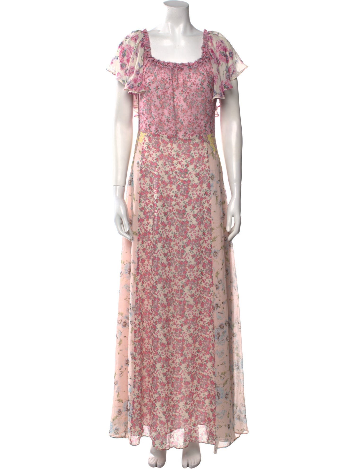 LoveShackFancy Silk Long Dress