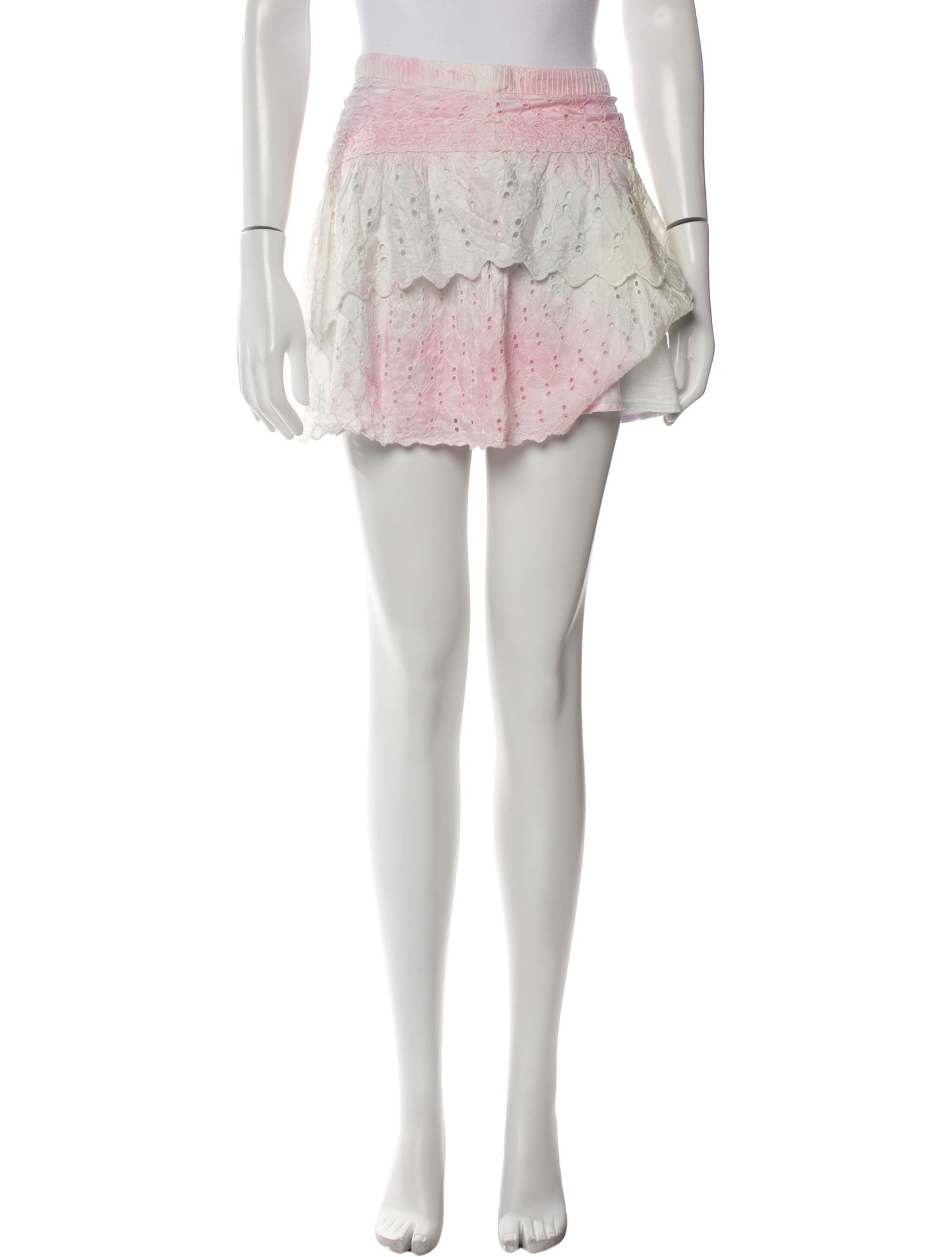 LoveShackFancy Silk Mini Skirt