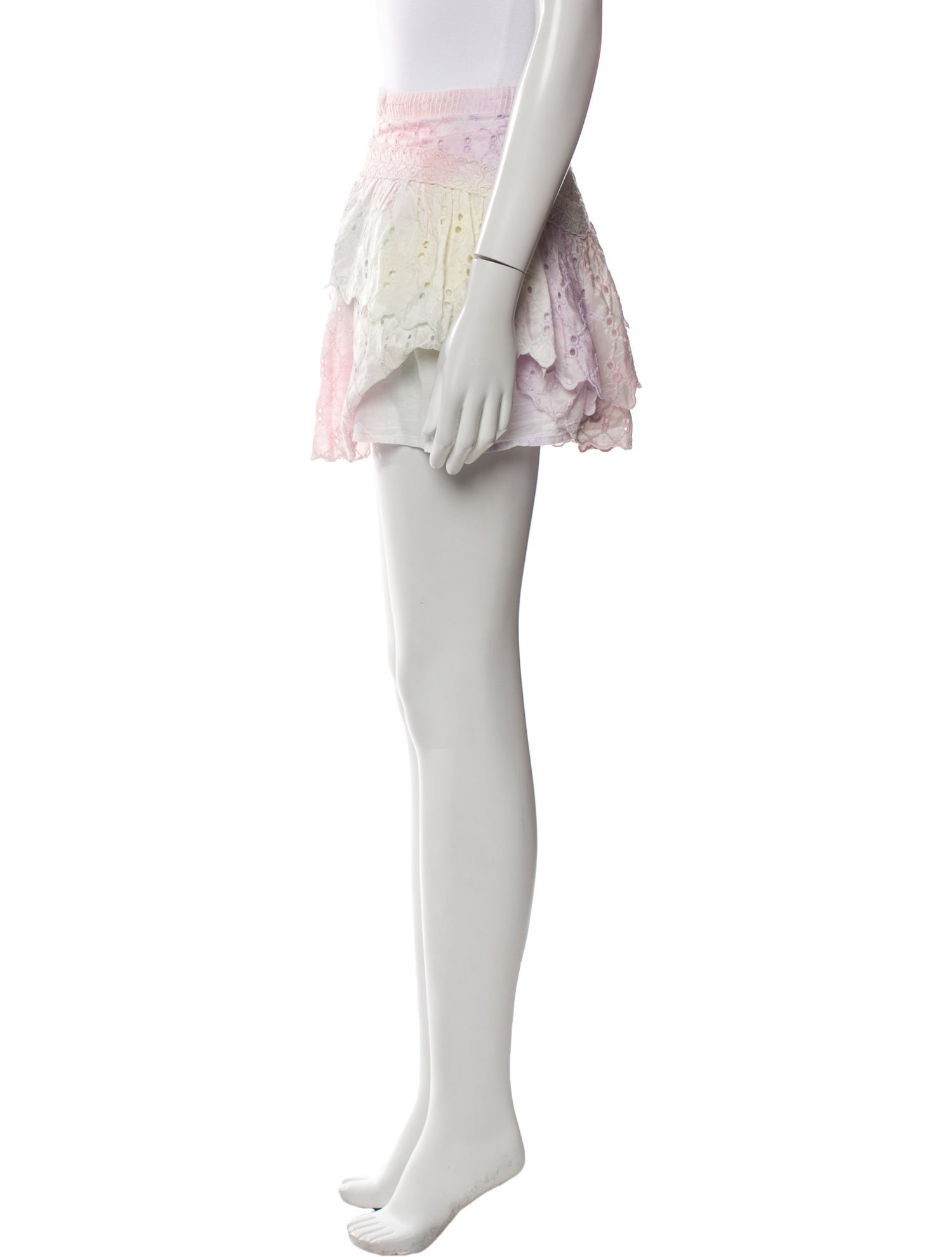 LoveShackFancy Silk Mini Skirt