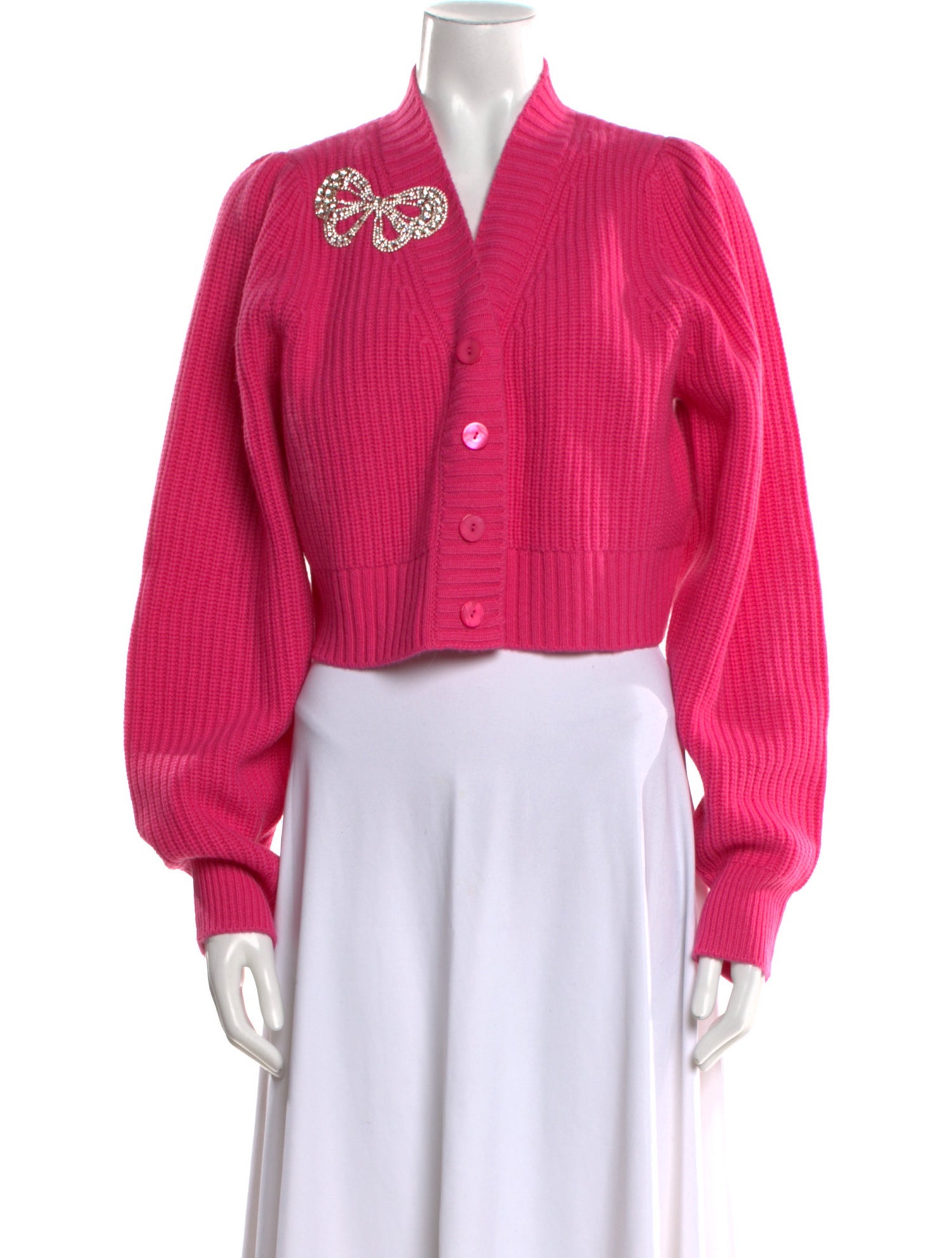 LoveShackFancy Wool V-Neck Sweater