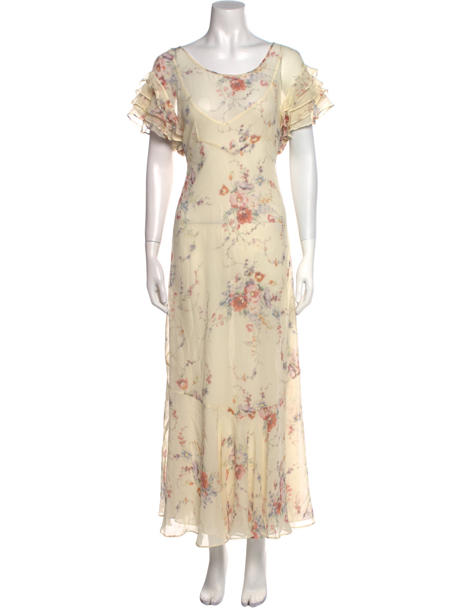 LoveShackFancy Silk Long Dress