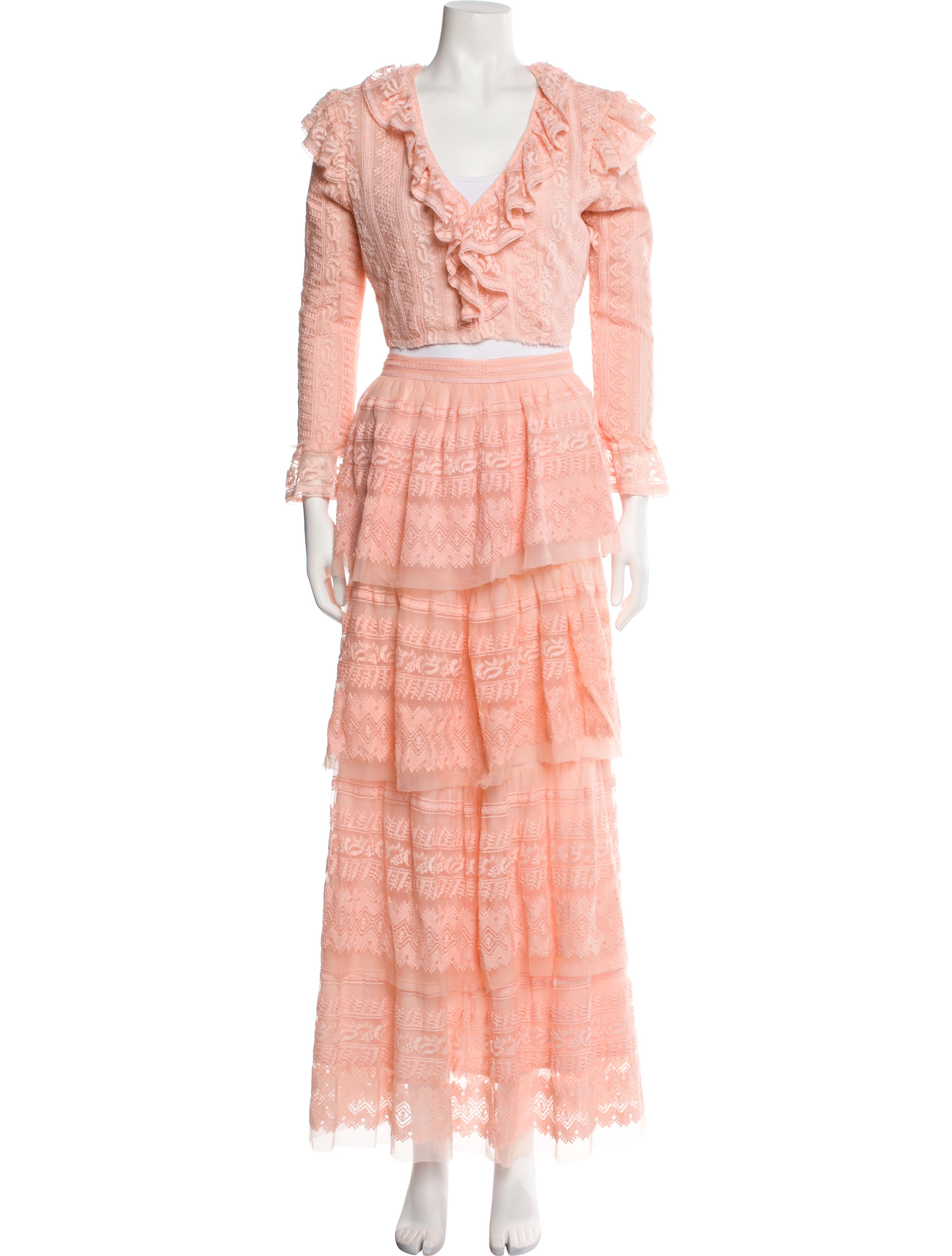 LoveShackFancy Lace Pattern Skirt Set