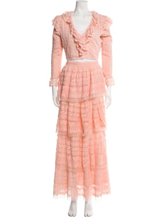 LoveShackFancy Lace Pattern Skirt Set