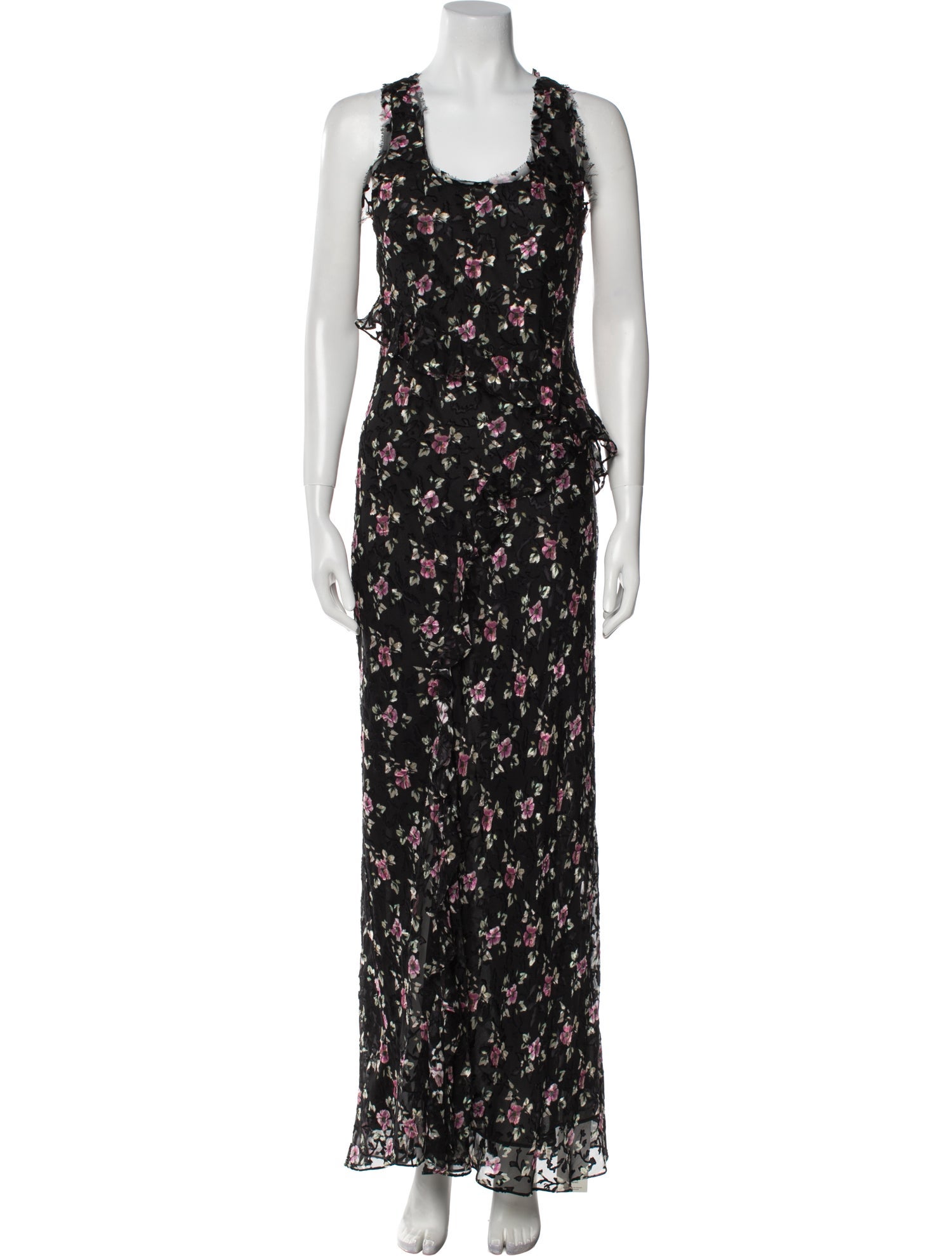 LoveShackFancy Floral Print Long Dress