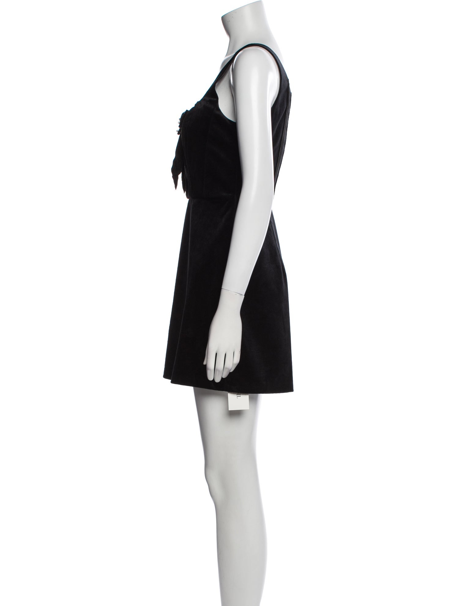 LoveShackFancy Square Neckline Mini Dress