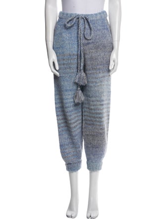LoveShackFancy Merino Wool Tie-Dye Print Sweatpants