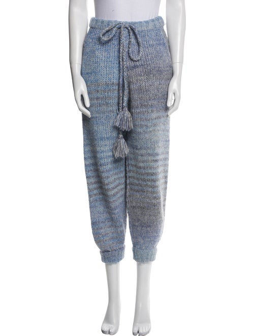LoveShackFancy Merino Wool Tie-Dye Print Sweatpants