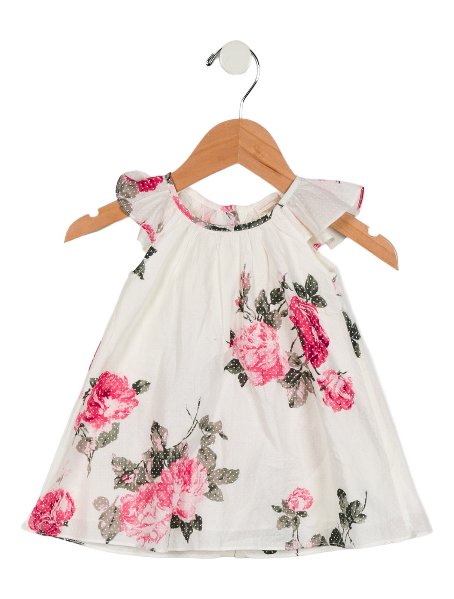 LoveShackFancy Infant Girls' Floral Short Sleeve Dress