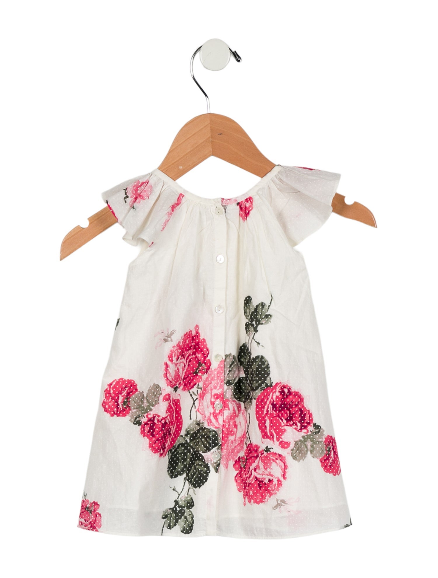 LoveShackFancy Infant Girls' Floral Short Sleeve Dress