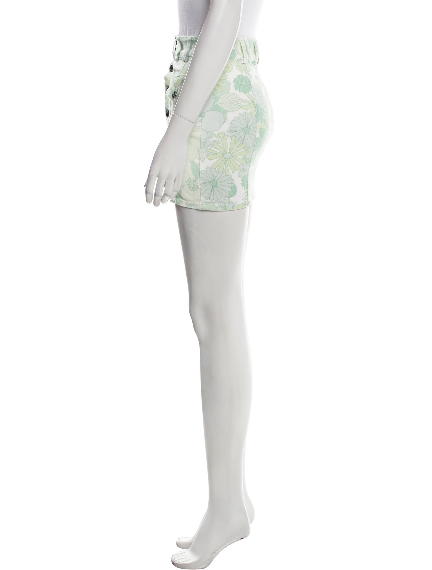 LoveShackFancy Printed Mini Skirt