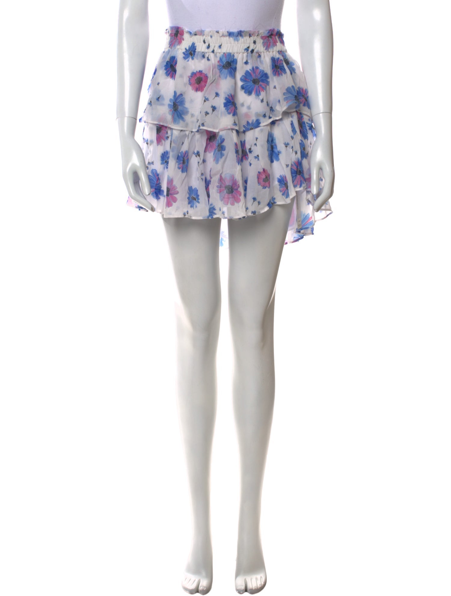 LoveShackFancy Floral Print Mini Skirt w/ Tags