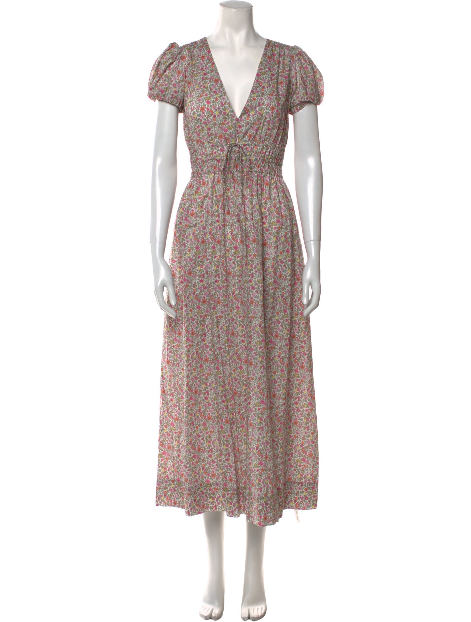 LoveShackFancy Floral Print Long Dress w/ Tags