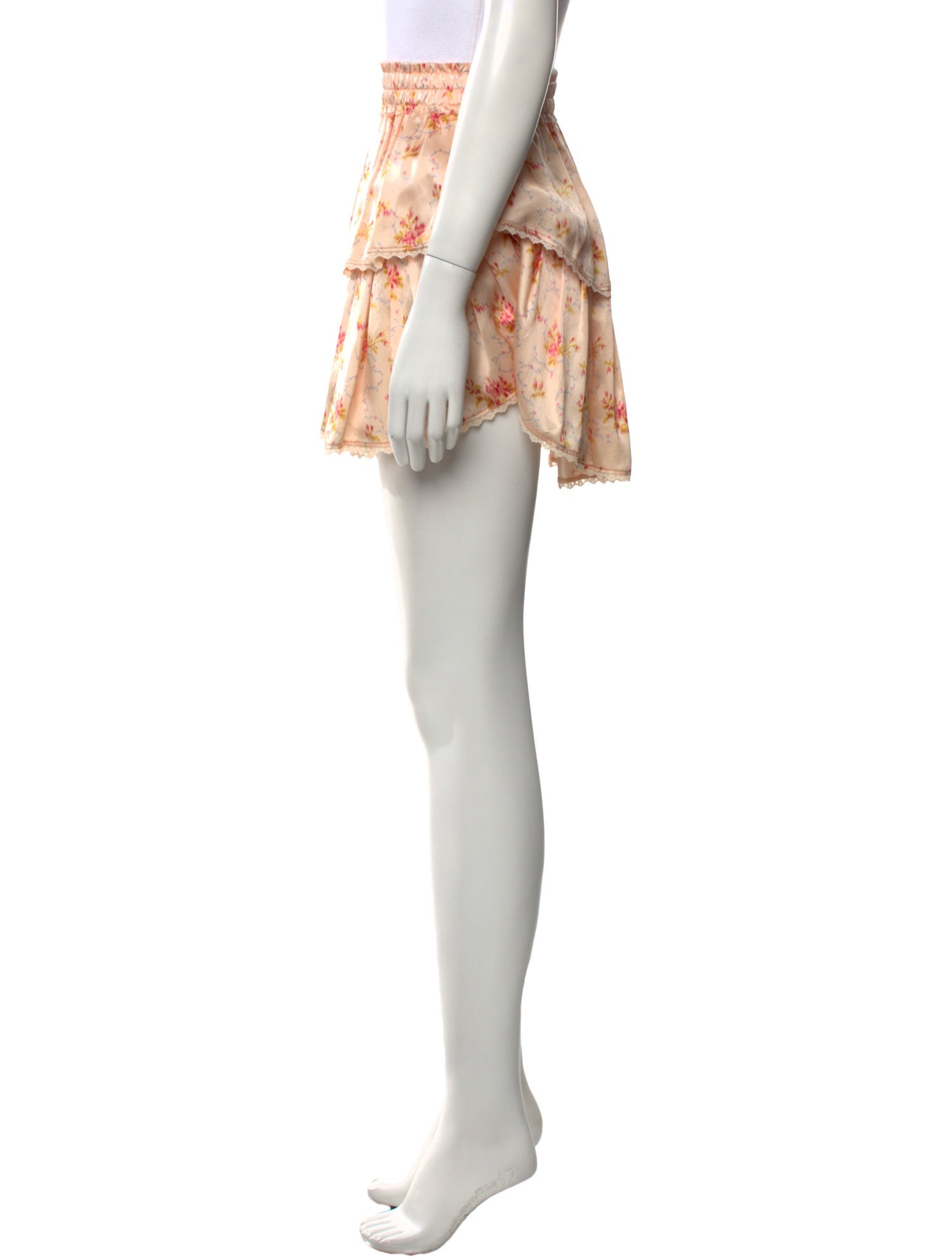 LoveShackFancy Silk Mini Skirt