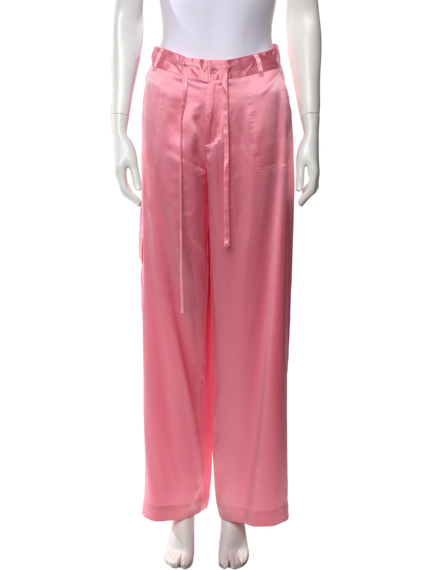 LoveShackFancy Silk Wide Leg Pants