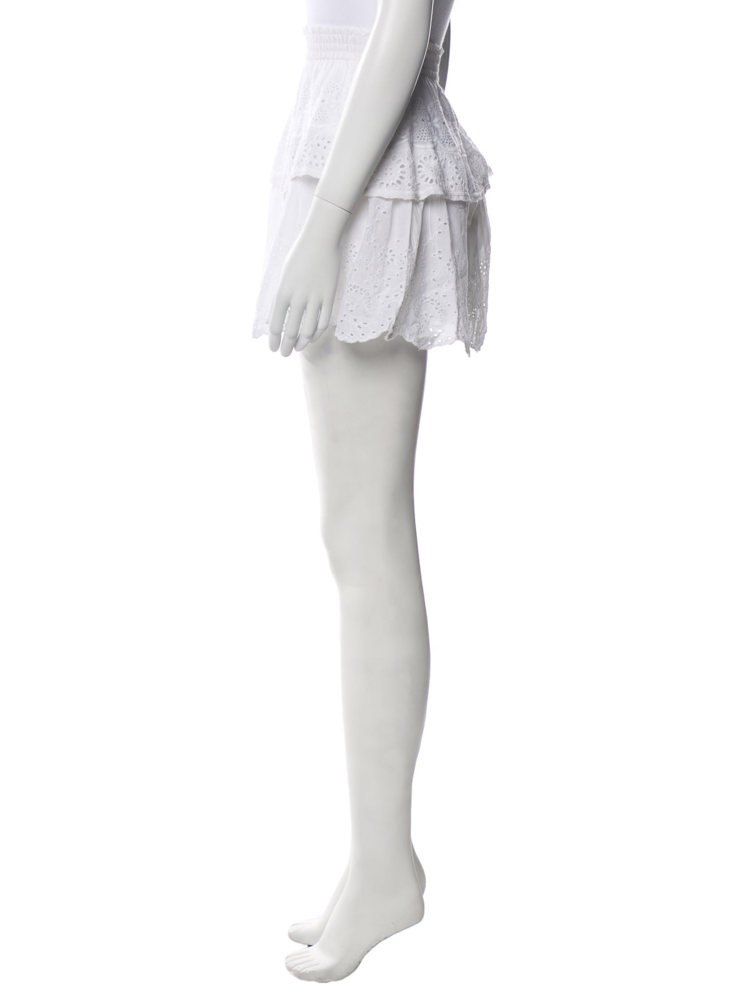 LoveShackFancy Lace Pattern Mini Skirt