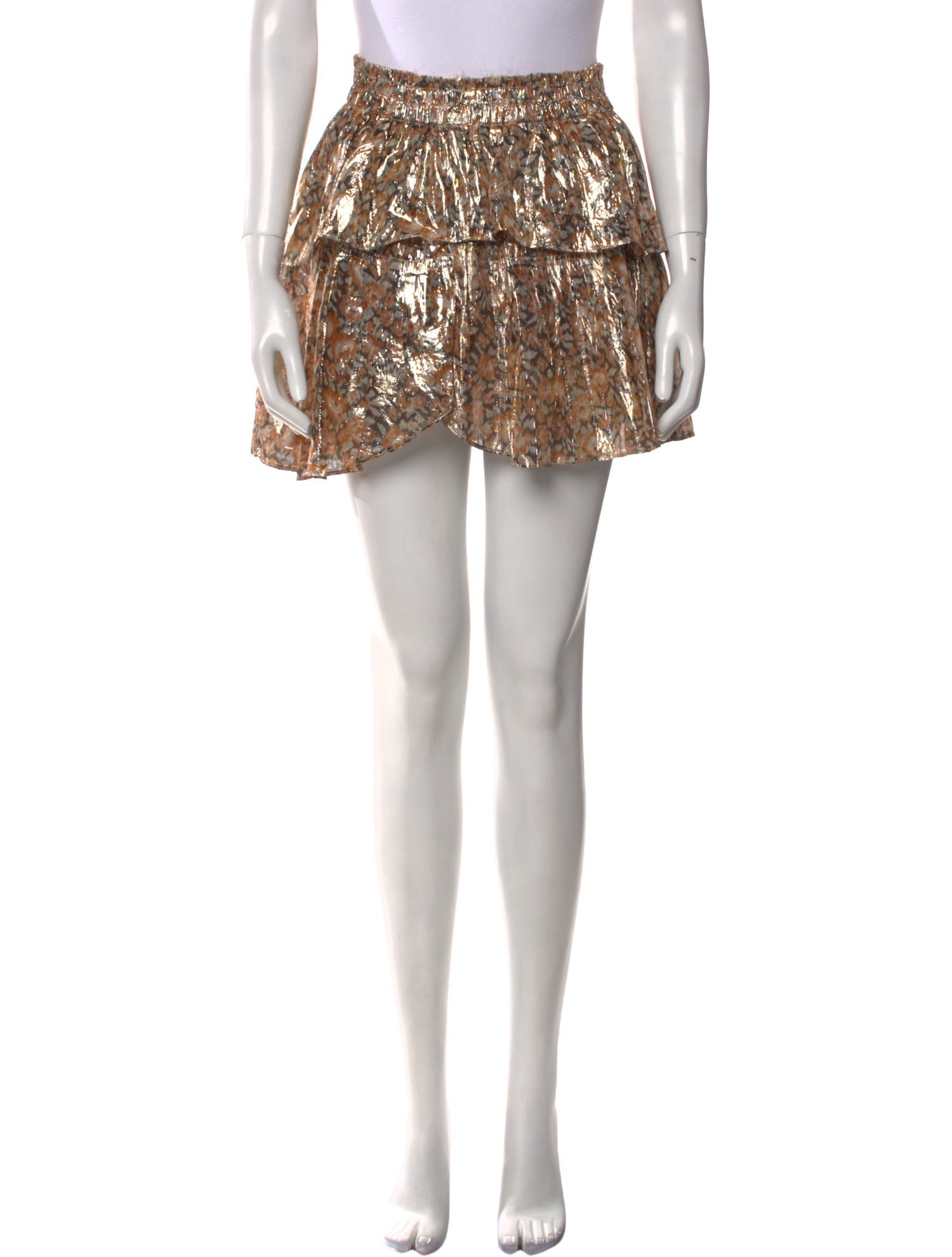 LoveShackFancy Silk Mini Skirt