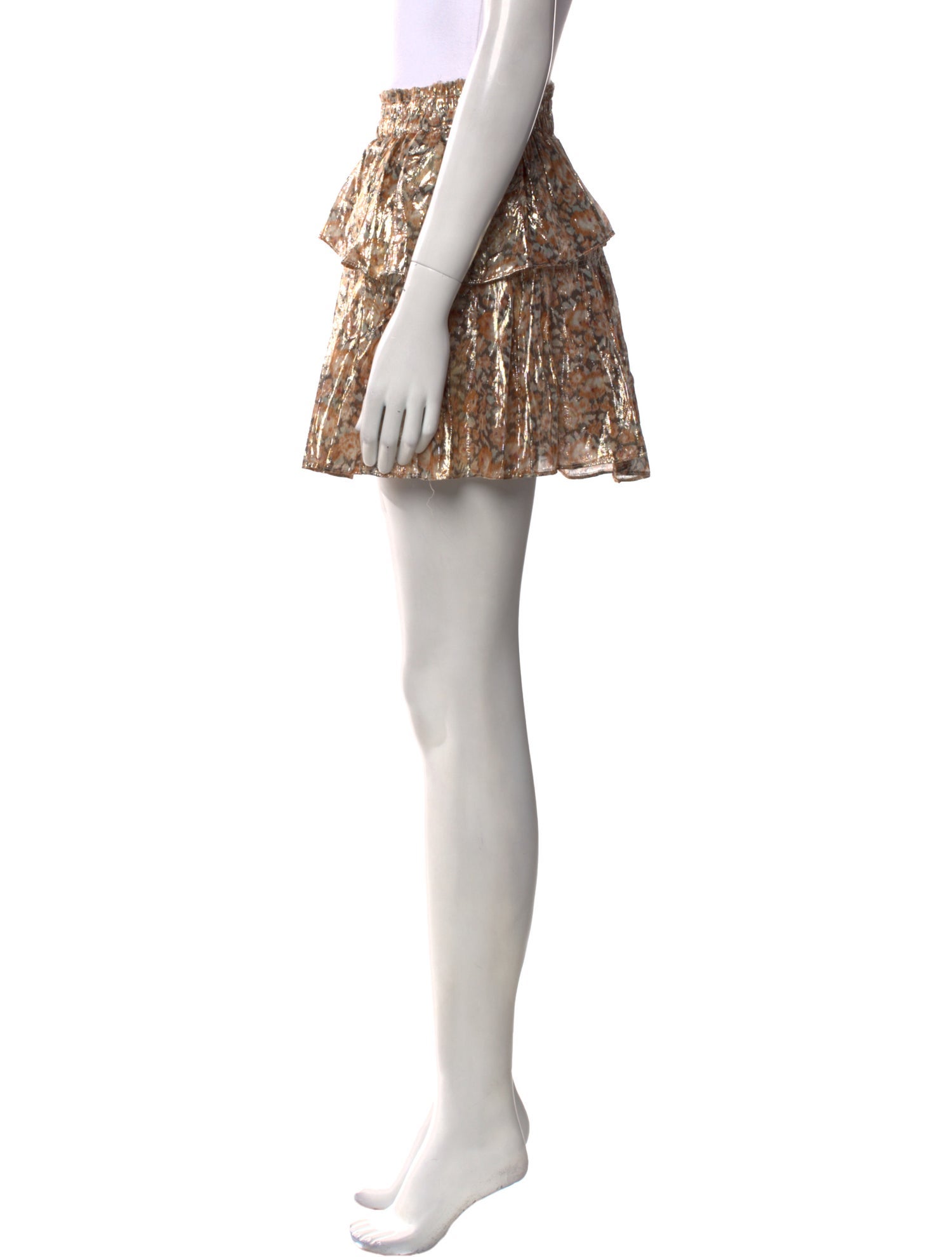 LoveShackFancy Silk Mini Skirt