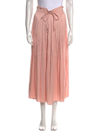 LoveShackFancy Ruffle Embellishment Midi Length Skirt