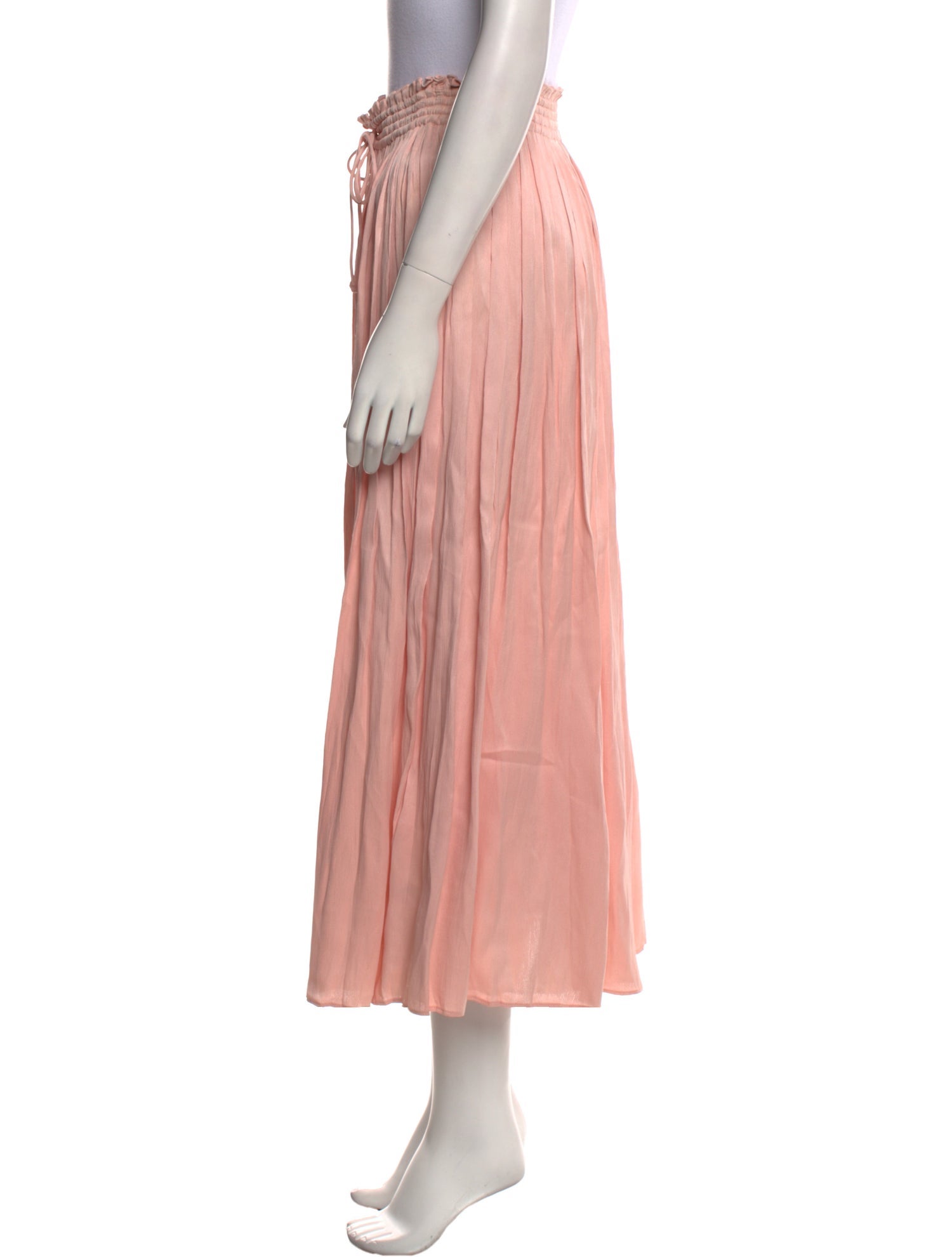 LoveShackFancy Ruffle Embellishment Midi Length Skirt