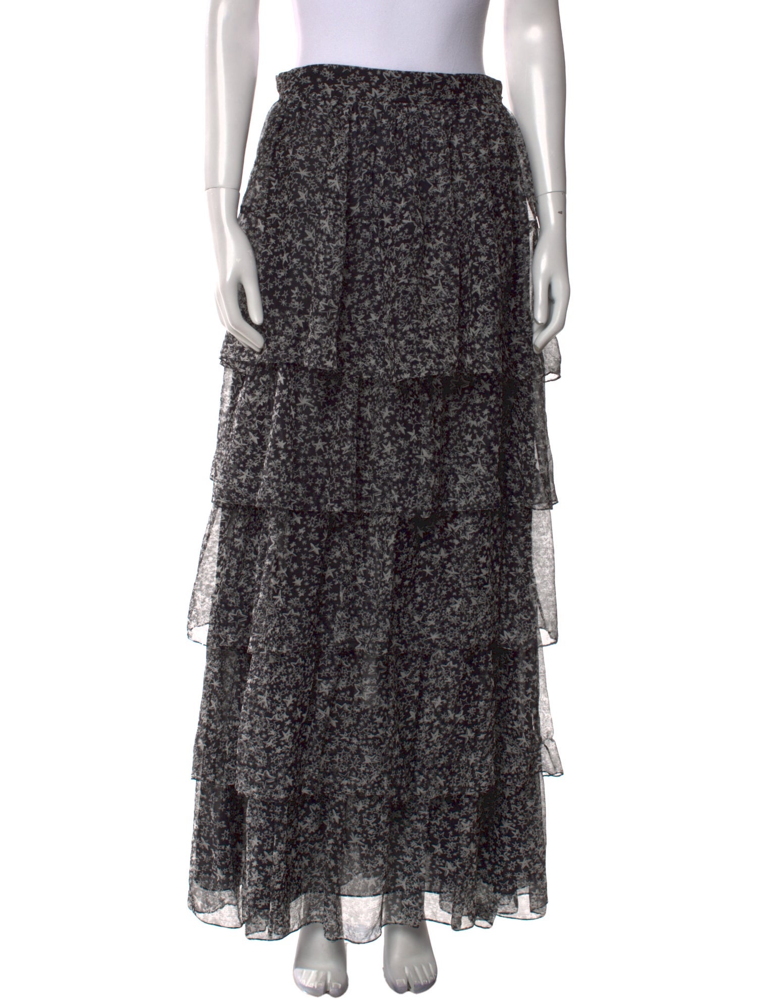 LoveShackFancy Silk Long Skirt