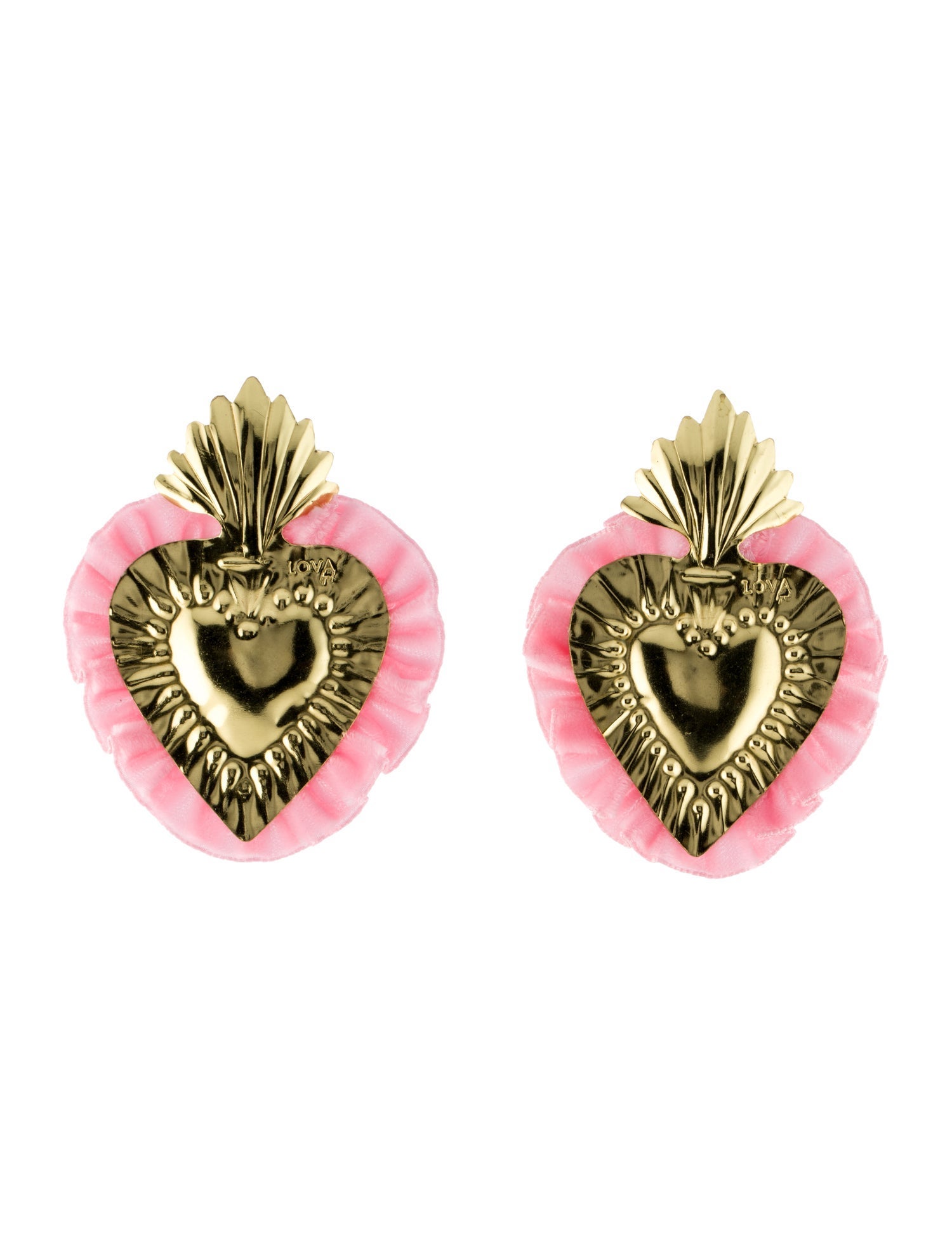 LOVA by VL Velvet Heart Drop Earrings
