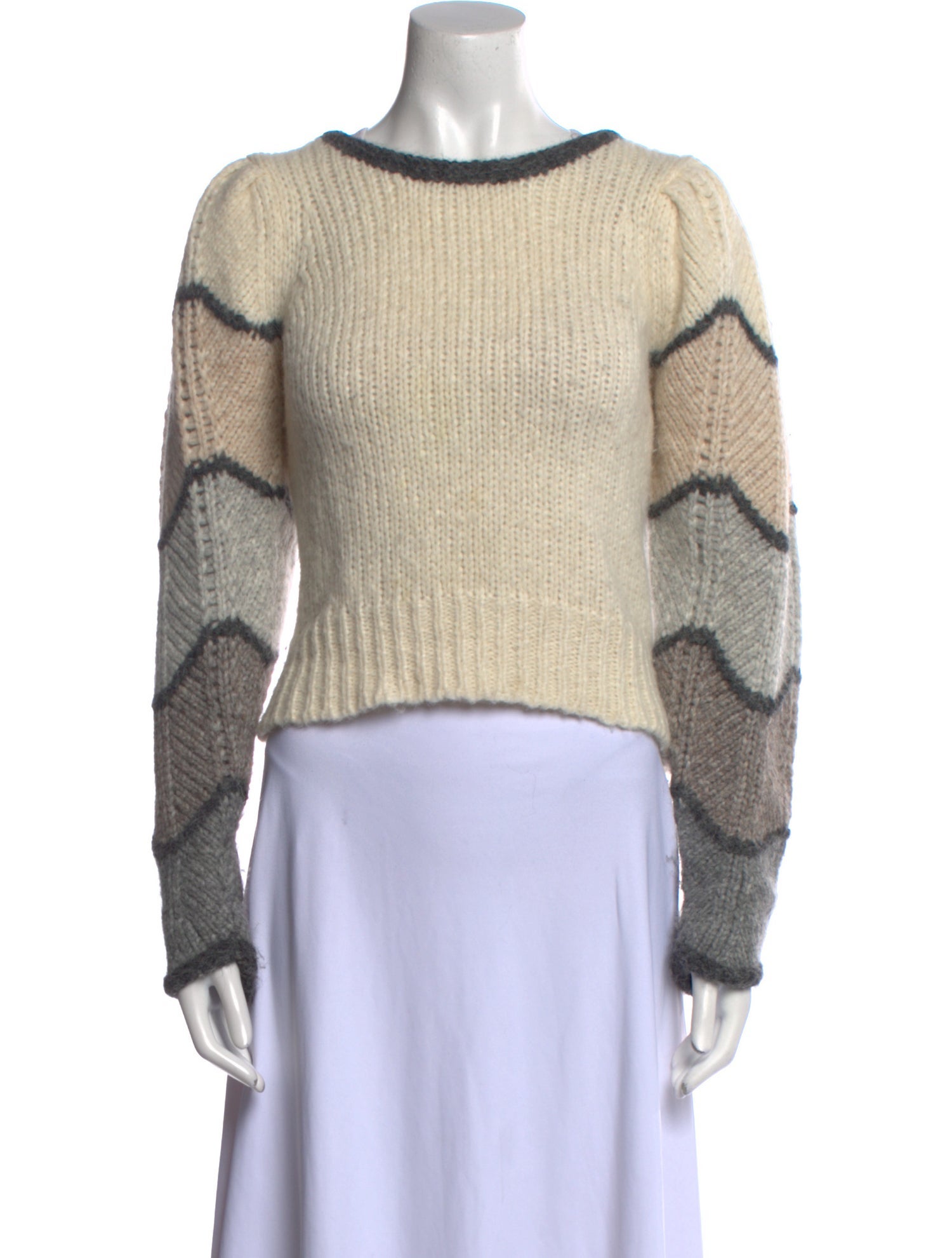 LoveShackFancy Alpaca Striped Sweater