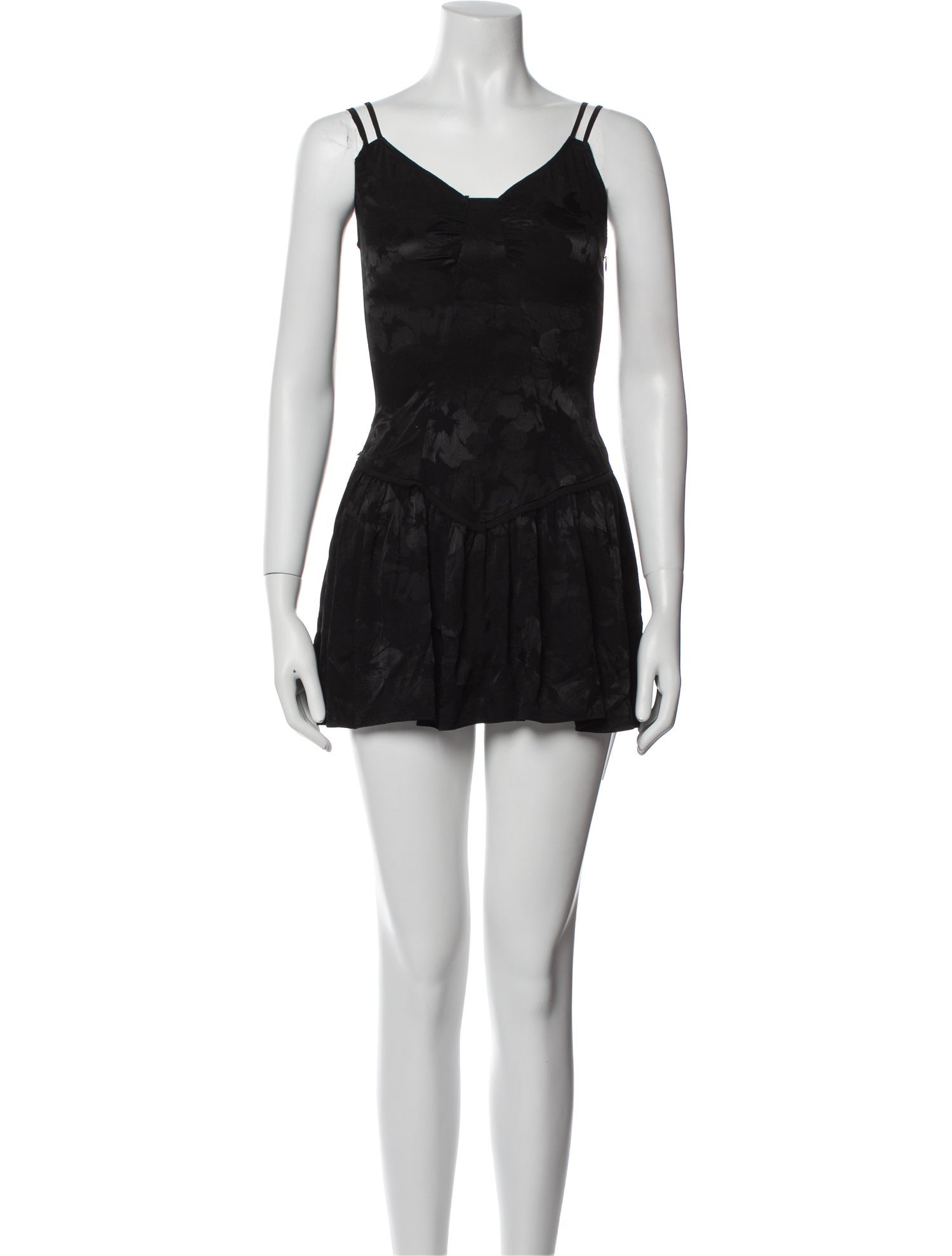 LoveShackFancy V-Neck Mini Dress