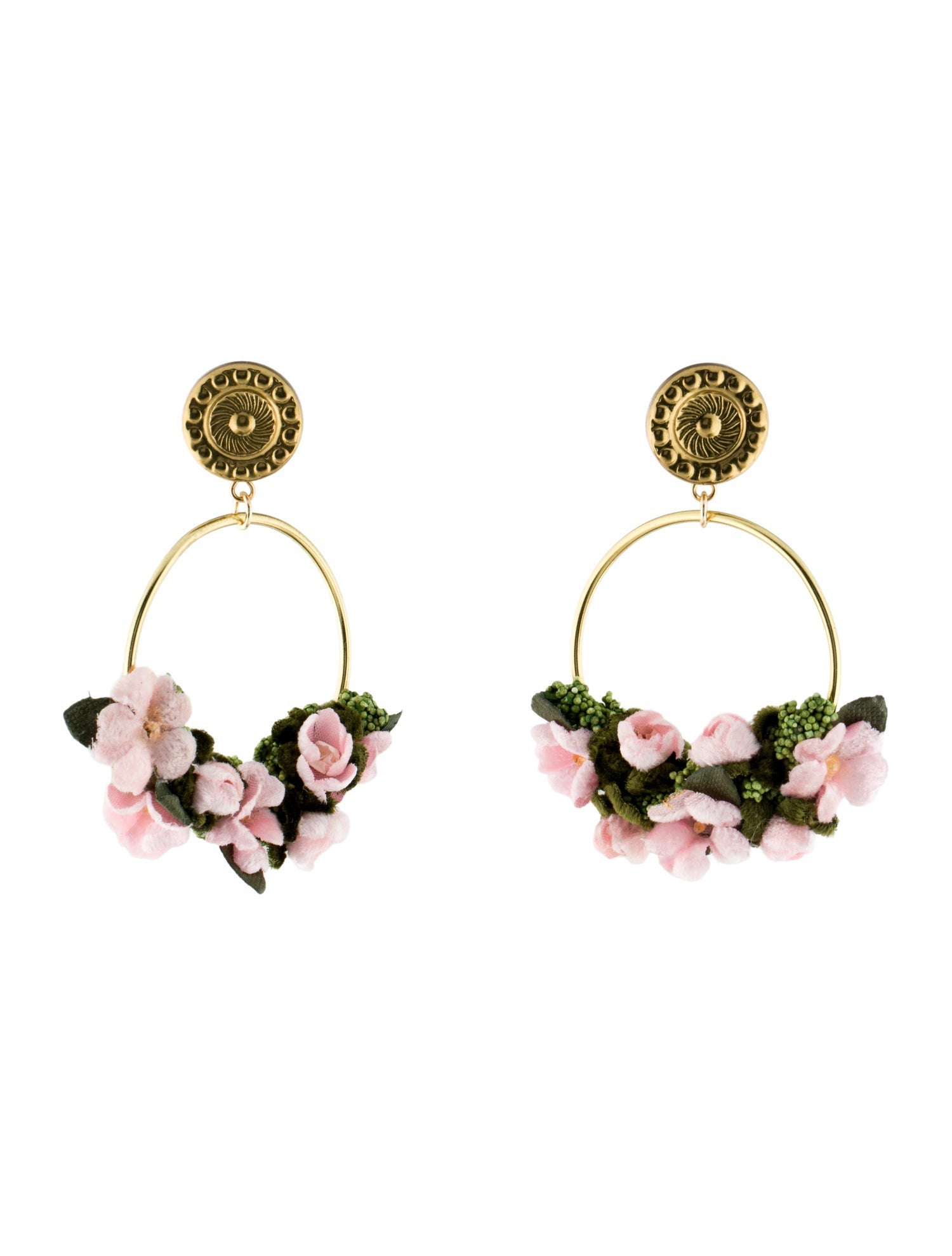 LoveShackFancy Velvet Heart Drop Earrings