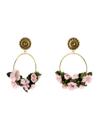 LoveShackFancy Velvet Heart Drop Earrings
