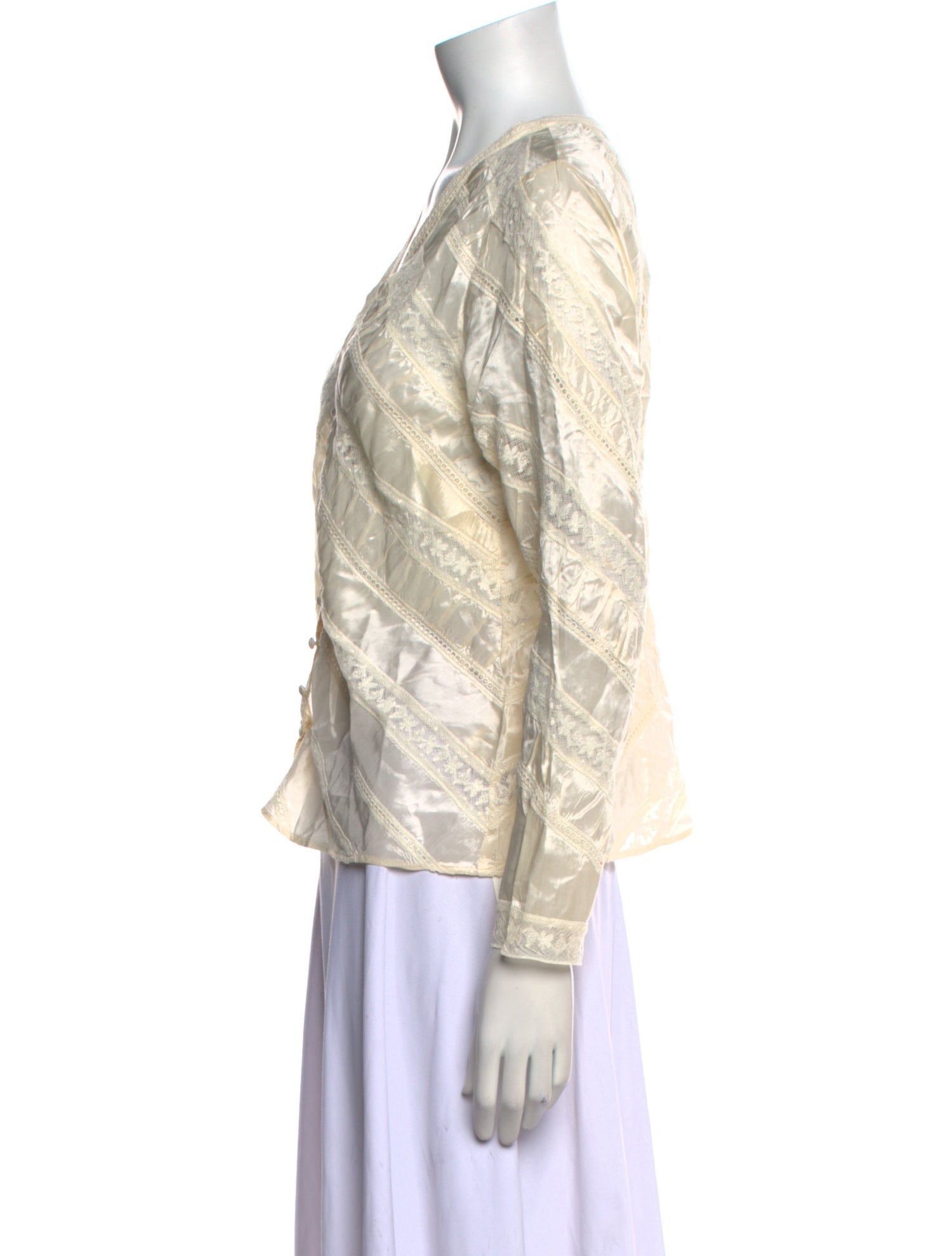 LoveShackFancy Printed V-Neck Blouse