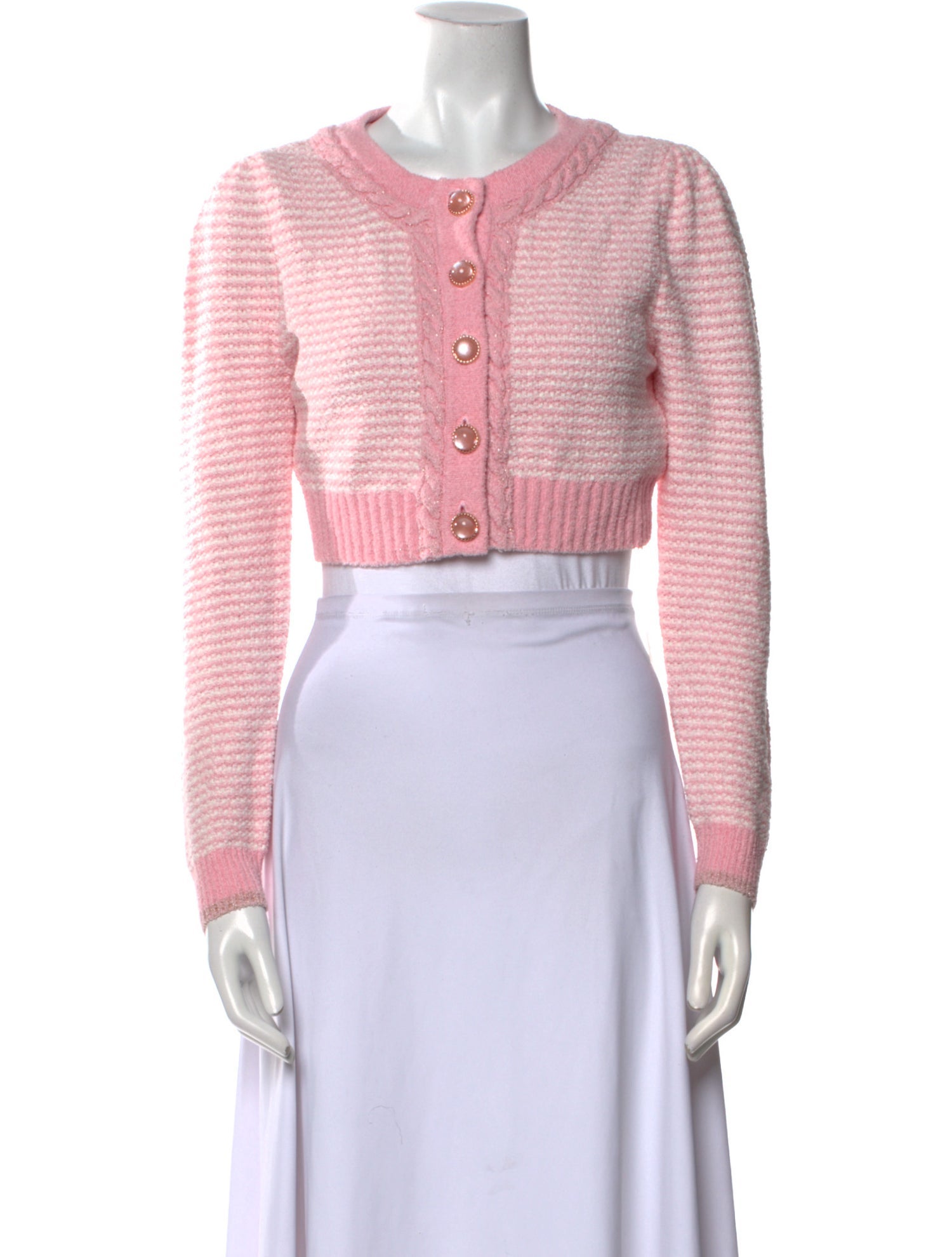 LoveShackFancy Striped Crew Neck Sweater w/ Tags