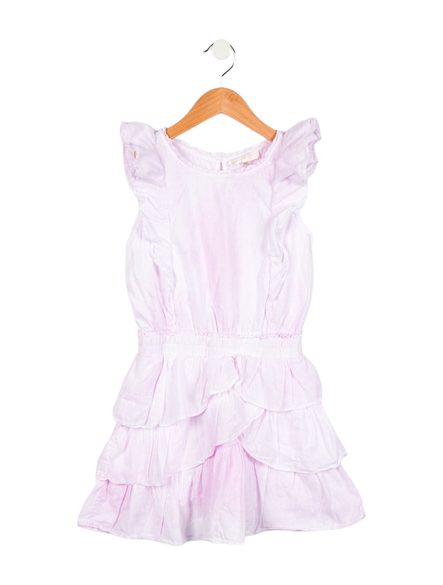 LoveShackFancy Girls' Ruffle Trim Dress