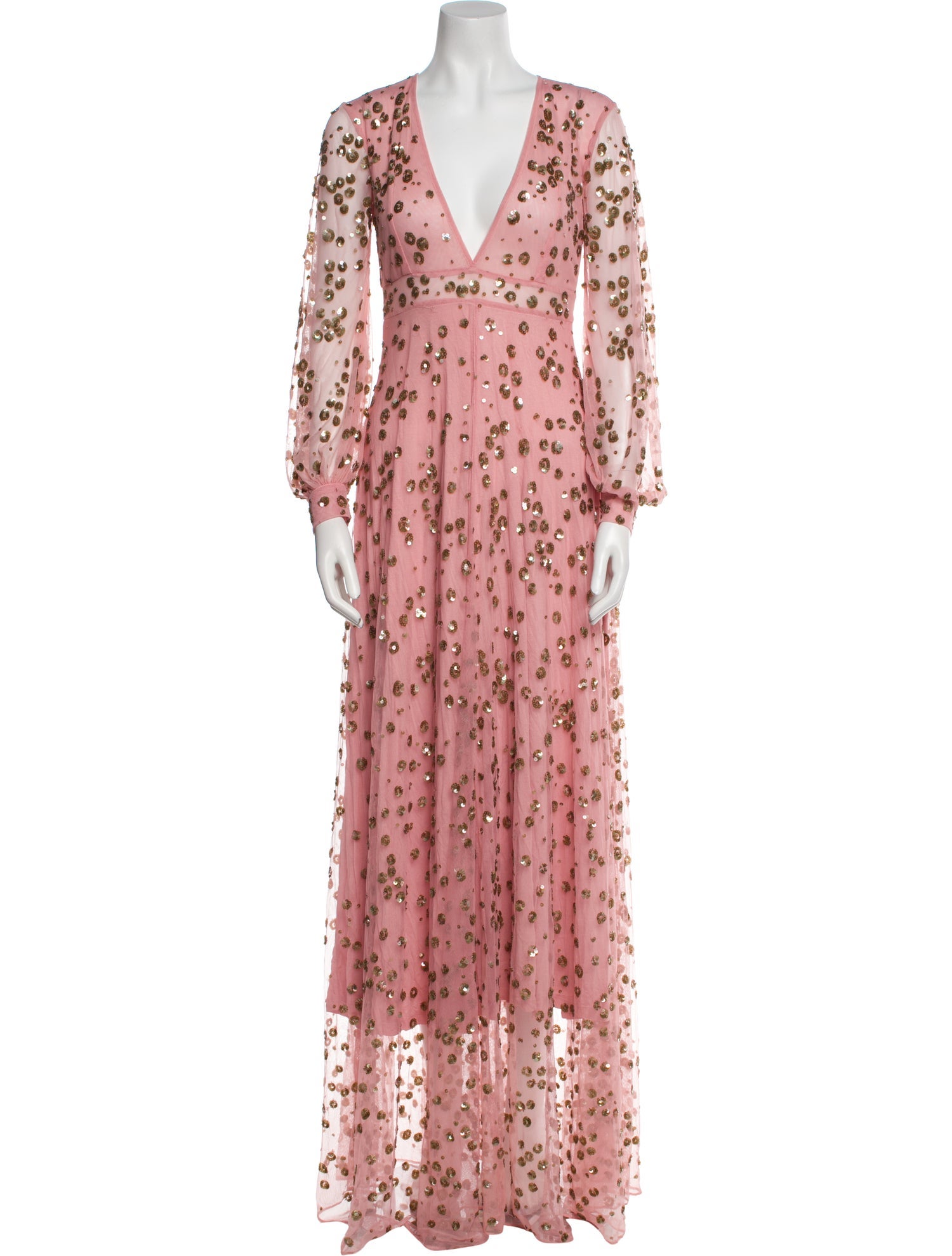 LoveShackFancy Floral Print Long Dress