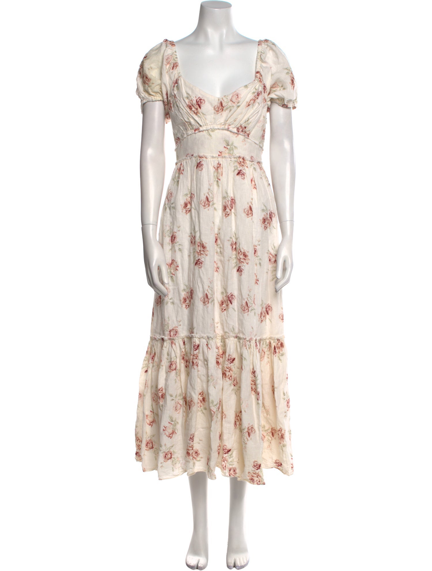 LoveShackFancy Linen Long Dress