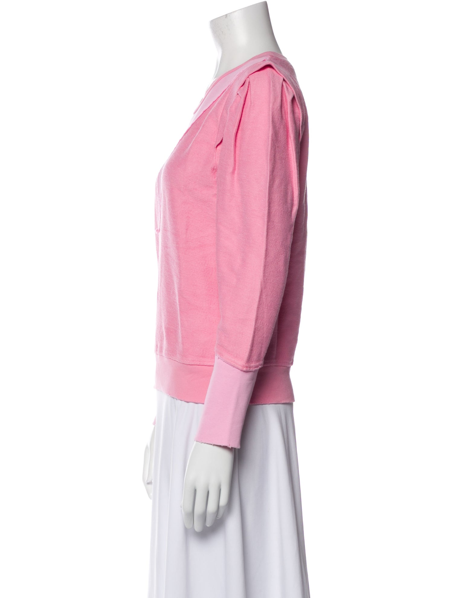 LoveShackFancy Crew Neck Long Sleeve Sweatshirt