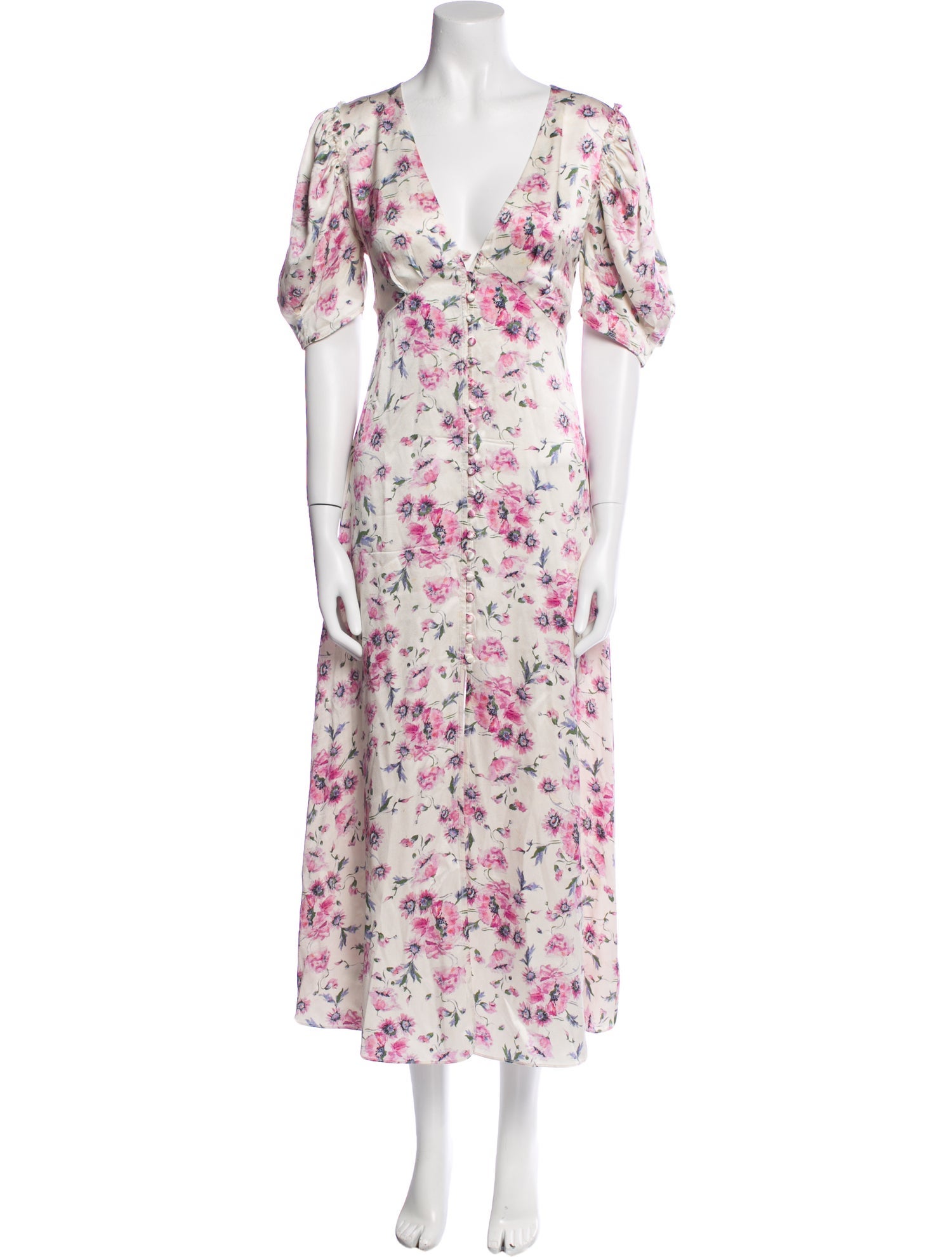 LoveShackFancy Silk Long Dress