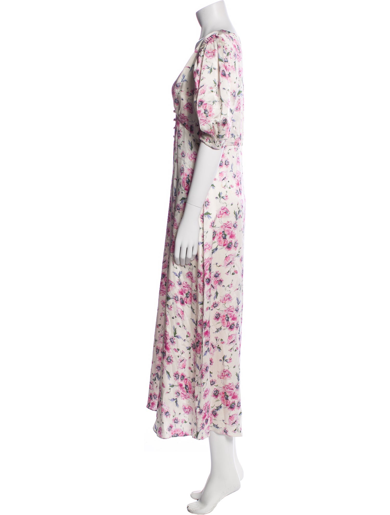 LoveShackFancy Silk Long Dress