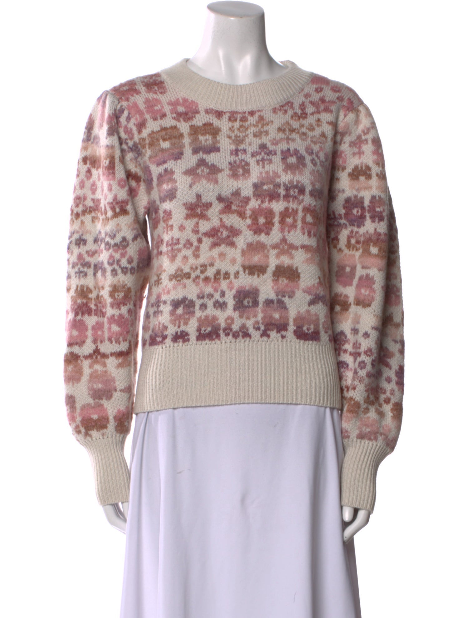 LoveShackFancy Wool Printed Sweater w/ Tags