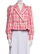 LoveShackFancy Wool Tweed Pattern Blazer