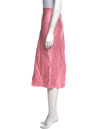 LoveShackFancy Silk Midi Length Skirt