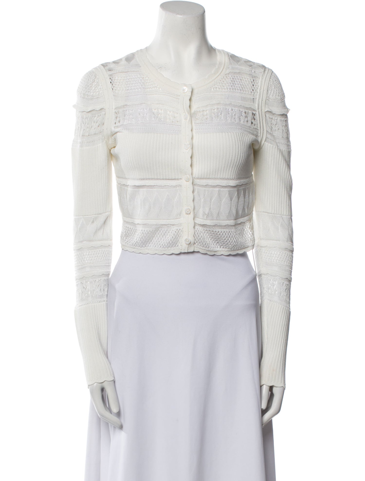 LoveShackFancy Striped Denim Jacket