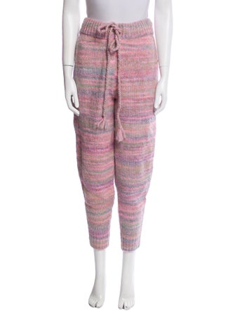 LoveShackFancy Printed Skinny Leg Pants