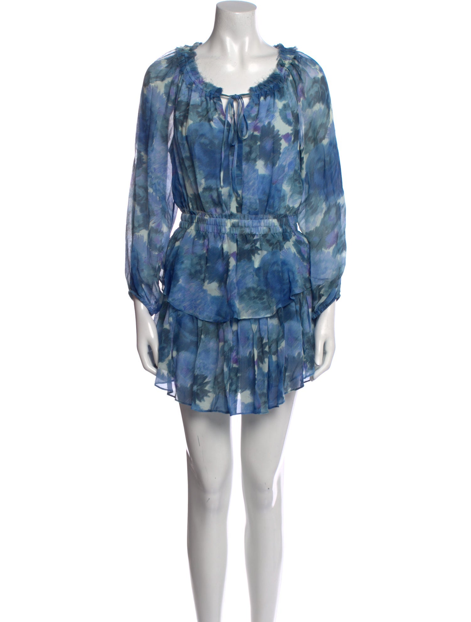 LoveShackFancy Silk Mini Dress