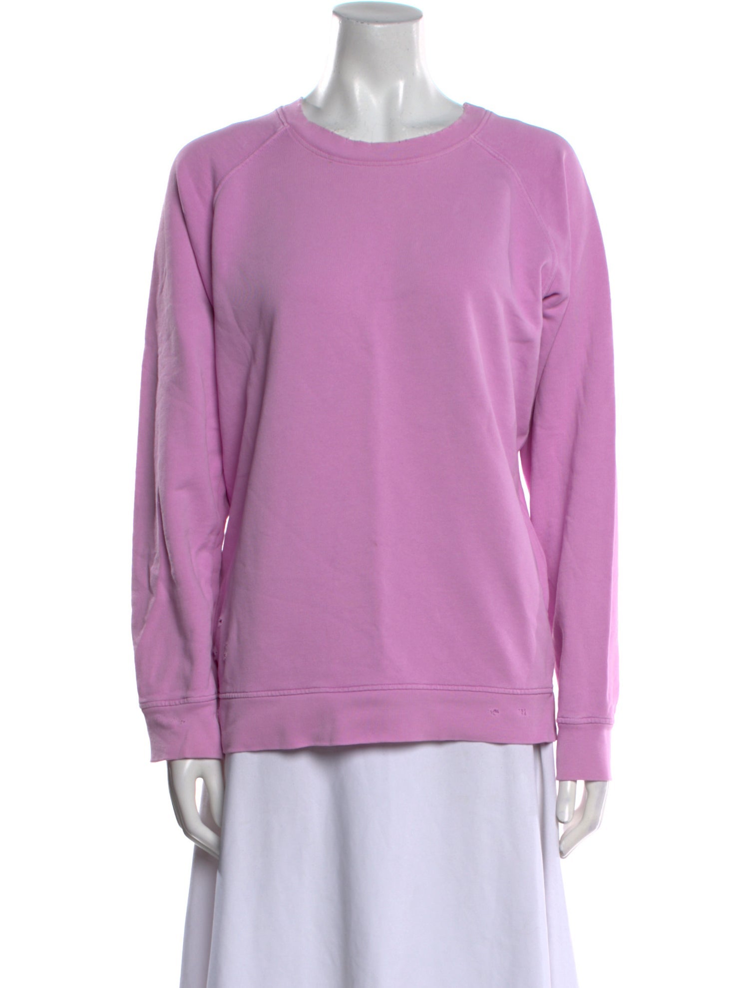 LoveShackFancy Crew Neck Long Sleeve Sweatshirt